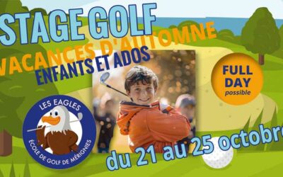 Stage de golf enfants et jeunes – 21 au 25 octobre